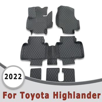 Avto Predpražnike Za Toyota Highlander 2022 Preproge Notranja Oprema Preproge Avtomobilski Deli Motornih Vozil, Nepremočljiva Stopalo Blazinice
