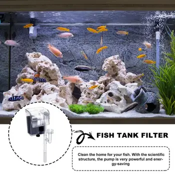 Akvarij Filter Šok Vlaknati Visi Filter S Treh Plasti Filtra 5 Galono Filter Za Želva Tank Slap Oksigenacijo
