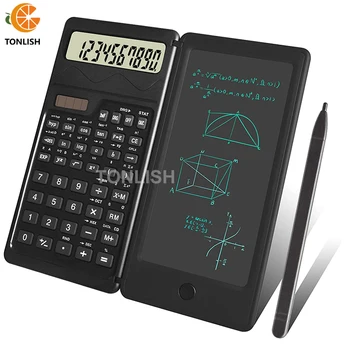 TONLISH Sončne Prenosna Zložljiva Znanstveni Kalkulator LCD Zaslon Pisni obliki Tablet Z Pisalo