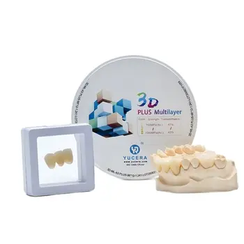 Yucera 3D Plus Večplastne 98mm odprt sistem zobni laboratorij za cad-cam sistem uporabite cirkonij disk