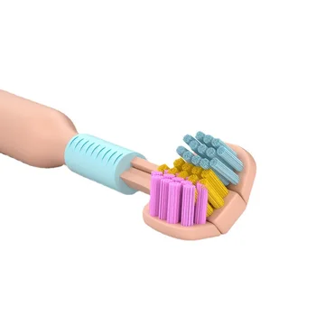 3D Stereo Tri-Stransko zobna ščetka PBT Ultra Fine Soft Dlak zobne ščetke za Odrasle Jezika Strgalo Globinsko Čiščenje Ustno Nego Zob Krtačo