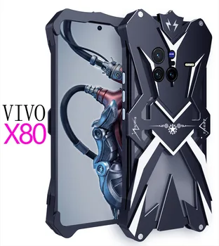 Kovinski Jekla Stroji Serije Primerov Nove Thor Za VIVO X80 Pro Težka Oklep Aluminija Telefon, Prevleke Za Vivo X80 Pro Primeru Zajema