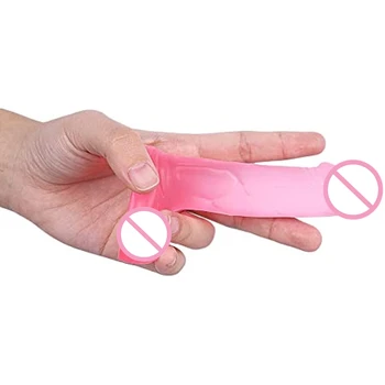 Silikonski Jelly Mini Vibrator Soft Analni Čep Realističen Dildo z Ukrivljeno Gred in Kroglice Začetnik Sex Igrača za Ženske, Moške, Pare Sex Shop