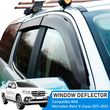 Avtomobilska dodatna Oprema Okna Vizir Okno Deflektor za Mercedes-Benz X-razred 2017-2023+ Sonce Dež Stražar Vreme Ščit 4PCS/Set