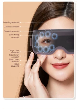 Magetic Terapija Oči Massager Bluetooth Oči Masaža Očala Se Sprostite Akupresure Olajšave Utrujenost Oči Temno Krog Nego Oči Instrument