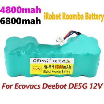 DE55 12V baterije za polnjenje Ni-Mh 6800mAh Batterie Paket za Ecovacs Deebot DE5G DM88 901 902 610 Robotsko Staubsauger Batterie Teile Zubehör
