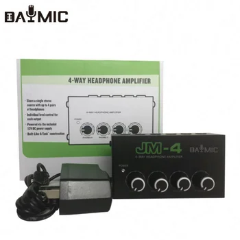 AOSHEN JM-4 Strokovno 4 Channel Pravi Stereo Hi-fi Slušalke USB Glavo Telefon Amp Vrstice/Audio