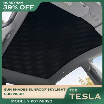 Za Tesla Model Y 2023 Sonce Odtenki Sunroof Strešno Okno Sončnega Auto Dodatki Vetrobransko Steklo Avtomobila Dežnik Neto Dodatki