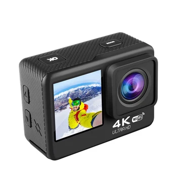 4K 60FPS 20MP 2.0 Touch LCD EIS Dvojni Zaslon WiFi Webcam Nepremočljiva Čelada Športni Video Kamera K80 delovanje Fotoaparata