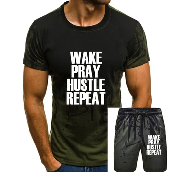Wake Molite, Energičnost Ponovite Priljubljen Motivacijski Ponudbo T-Shirt za Moške, Modni Natisnjeni Tee