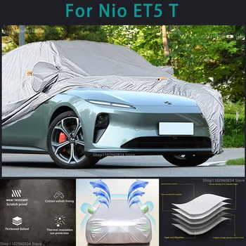 Za Nio ET5 210T popoln komplet Zajema Prostem Sun uv zaščito, Prah, Sneg Zaščitna Anti Toča In Neurje Auto Zaščitni pokrov