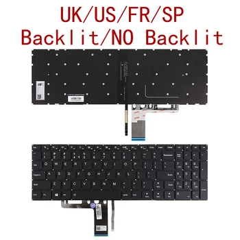 US / UK / francoščina / španščina Novo Tipkovnico Za Lenovo Ideapad V110-15AST V110-15IAP V110-15ISK V510-15IKB Black Laptop z Osvetlitvijo