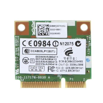 za hp BCM943224HMS Wireless Dual Band 802.11 a/g/n Half Mini PCI-E Kartico WiFi