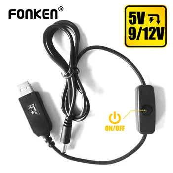 Fonken USB Power Boost Skladu DC 5V DC 9V / 12V Korak DO Modul USB Adapter Pretvornik-Kabel 2.1x5.5 mm Vtič Za Wifi Usmerjevalnik
