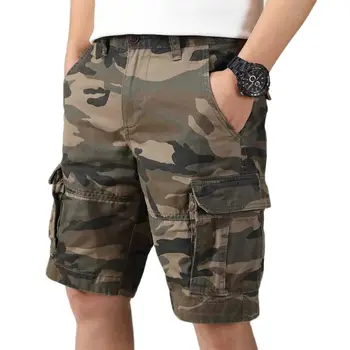 Nova Moda Cargo Kratke Hlače Moški Priložnostne Vojaško Maskirno Boardshorts Bombaž Ulične Poletje Svoboden Bggy Žep Oblačila