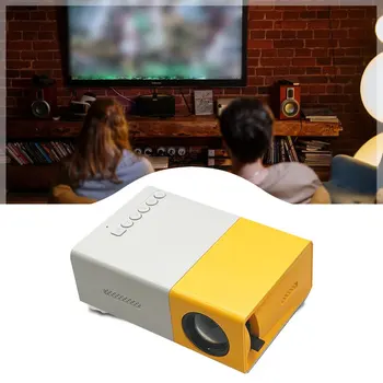 480x272 Pixel Mini LED Projektor Podpira YG300 Pro 1080P USB Audio Multi Vmesnik za Prenosni Multimedijski Predvajalnik Videa