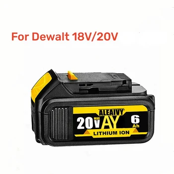 DCB200 20V 6000mAh Litij-Nadomestna Baterija za DeWalt DCB184 DCB182 DCB180 DCB181 DCB182 DCB201 DCB206 L50 Z Polnilnik