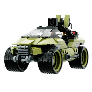 Gobricks MOC Halo Warthdog Vozila Model Opeke Vojaške Serije Boj Avto gradniki Nastavite Igrače Za Otroka Darilo za Rojstni dan