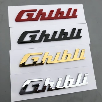 ABS Avto Nalepke Zadaj Prtljažnik Emblem Rep Značko Stran Nalepke Styling za Maserati Ghibli Logotip, Napis Spremembe Dodatki