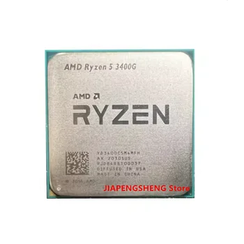 Uporablja AMD Ryzen 5 3400GE R5 3400GE 3.3 GHz Quad-Core Osem-Nit 35W CPU Procesor YD3400C6M4MFH Vtičnico AM4