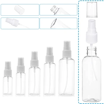 30Pcs 10/20/30/50/100 ml Plastične Jasno Fine Megle Spray Steklenice lahko ponovno polnijo Prazne Potovanja Posode Razpršilec za Parfum Za Čiščenje