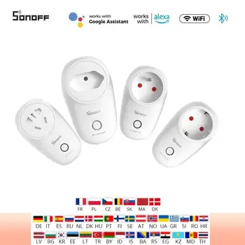 SONOFF S26 S26R2 WiFi Smart Plug ESP32 Brezžična Vtičnica EU FR NAS Vtičnico Podporo Alexa Google Yandex Alice Smartthings Ewelink