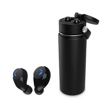 Multifunkcijski Steklenico Vode Brezžične Bluetooth Slušalke 2 V 1 Gaming Slušalke Res Brezžične Opreme Za Varovanje Vakuumske Termovko Za Vodo Pokal