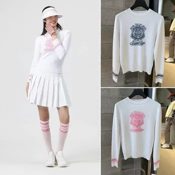 Korejski Prvotni Enotni Golf Oblačila za Ženske Plesti Pulover Šport Vsestranski Priložnostne Golf Vrh