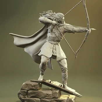 Elven Princ Diy Smolo Slika 1/24 Obsega 95mm Navpična Višina Sestavite Model Komplet Nesestavljeni Dioramas Unpainted Kipci Igrača