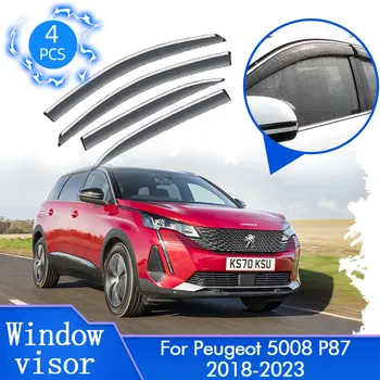 Za Peugeot 5008 P87 MK2 2018 2019 2020 2021 2022 2023 Vrata Avtomobila Dež Okno Vizir Deflektor Nadstrešek Straže Kritje Trim Dodatki