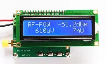 RF Moči Meter Merilnik Moči 1MHz ~ 10GHz - 50 ~ 0dbm Lahko Nastavite Moči RF Oslabitev Vrednosti