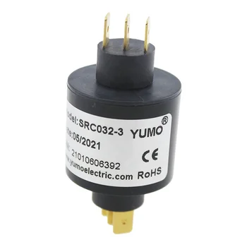 YUMO obroč priključek SRC032-3 32mm PIN vnesite slip zlato prevlečeno rotacijski električni skupno 