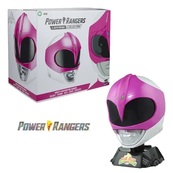 Hasbro Mighty Morphin Power Rangers Roza Ranger Čelada z Zaslonom Stojalo (Izključno)1:1Cosplay Roza Ranger Čelada