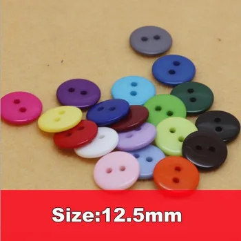 Brezplačno ladjo!1000pc!12,5 mm Candy barve šivanje gumba, večino gumbov,šivalni pribor,Smole Gumbi za oblačilo