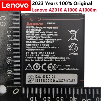 2023 visoka zmogljivost 2050mAh BL253 Baterija Za Lenovo A2010 Bateria 2010 / BL 253 BL-253 A1000 A1000m 1000 Mobilni Telefon