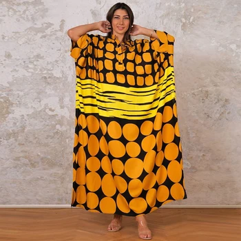 MD 2023 Pomlad Plus Velikost Boubou Afriške Dubaj Dolge Obleke Za Ženske Dashiki Tiskanja Obleko Počitnice Priložnostne Obleko Afriki Oblačila