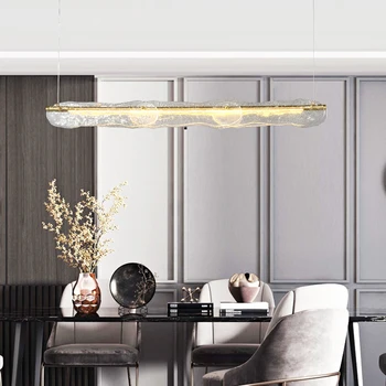 Svetloba Luksuzni Restavraciji Lestenec Moderna Preprostost s Ameriški Stil Trakovi Kristalno Lučka LED Bar Ustvarjalne Svetilke