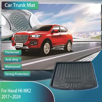 Prtljažniku avtomobila Boot Mat Great Wall Hover Haval H6 II MK2 2016~2024 EVA Anti-umazan Pokrov Preprogo Prtljažnik za Shranjevanje Pad Auto Dodatki
