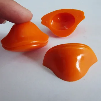novo arrvial 40*25 mm, oranžna, rdeča barva plastike raca usta ravno nazaj igrače, oprema za lutkovno plišastih lutka ugotovitve