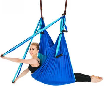 Gospodinjski viseči mreži, Anti-gravitacije Pribor Ročaj Pilates Najlon Zaprtih Zračnih Swing Fitnes viseči mreži, Stretch Pas