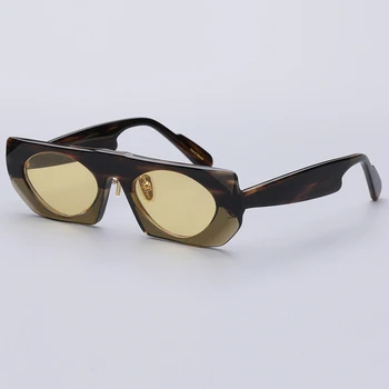 New Visoke Kakovosti Acetatnih Vlaken sončna Očala za Moške Nezakonitih Očala Oblikovalec blagovne Znamke Žensk UV400 Prostem Modna sončna očala